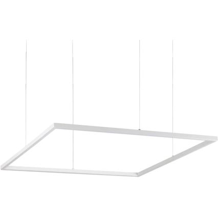 Ideal Lux - Lampadario LED a sospensione con filo ORACLE SLIM LED/53W/230V 3000K 90x90 cm bianco