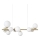 Ideal Lux - Lampadario LED a sospensione con filo PERLAGE 10xG9/3W/230V 81 cm oro/bianco