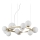 Ideal Lux - Lampadario LED a sospensione con filo PERLAGE 11xG9/3W/230V diametro 73 cm oro/bianco