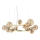 Ideal Lux - Lampadario LED a sospensione con filo PERLAGE 14xG9/3W/230V diametro 85 cm oro/fumé