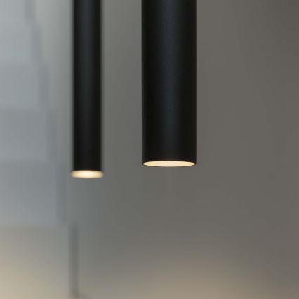 Ideal Lux - Lampadario LED a sospensione con filo ULTRATHIN LED/11,5W/230V CRI 90 nero