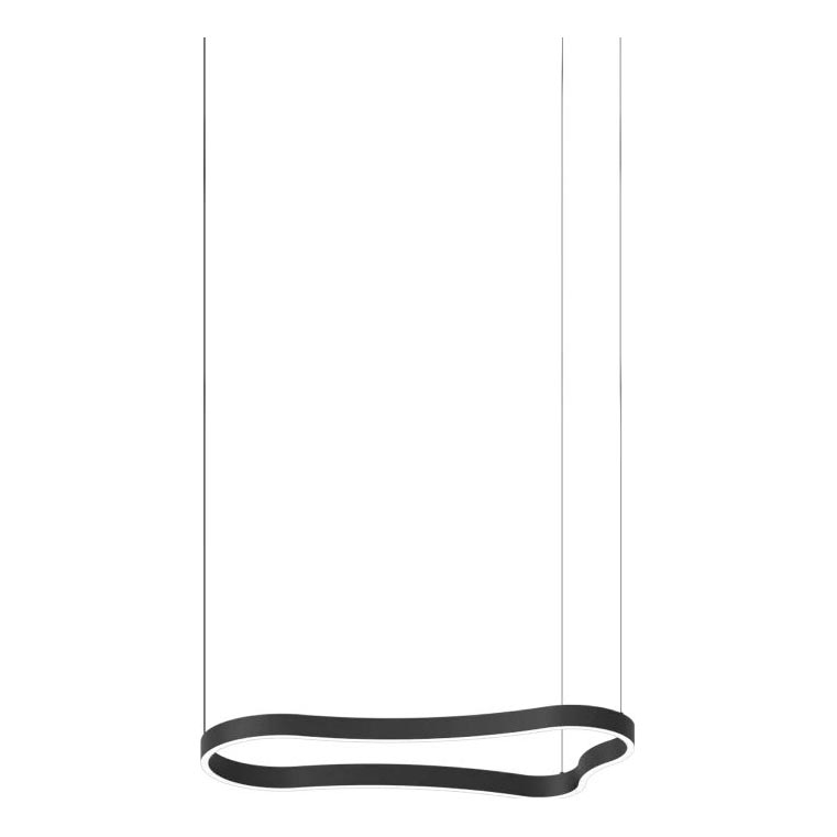Ideal Lux - Lampadario LED a sospensione con filo WAVES LED/37W/230V CRI 90 nero