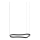 Ideal Lux - Lampadario LED a sospensione con filo WAVES LED/37W/230V CRI 90 nero