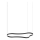 Ideal Lux - Lampadario LED a sospensione con filo WAVES LED/45W/230V CRI 90 nero