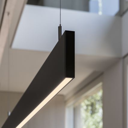 Ideal Lux - Lampadario LED a sospensione su cavo LINUS LED/32W/230V 4000K CRI 90 120 cm nero