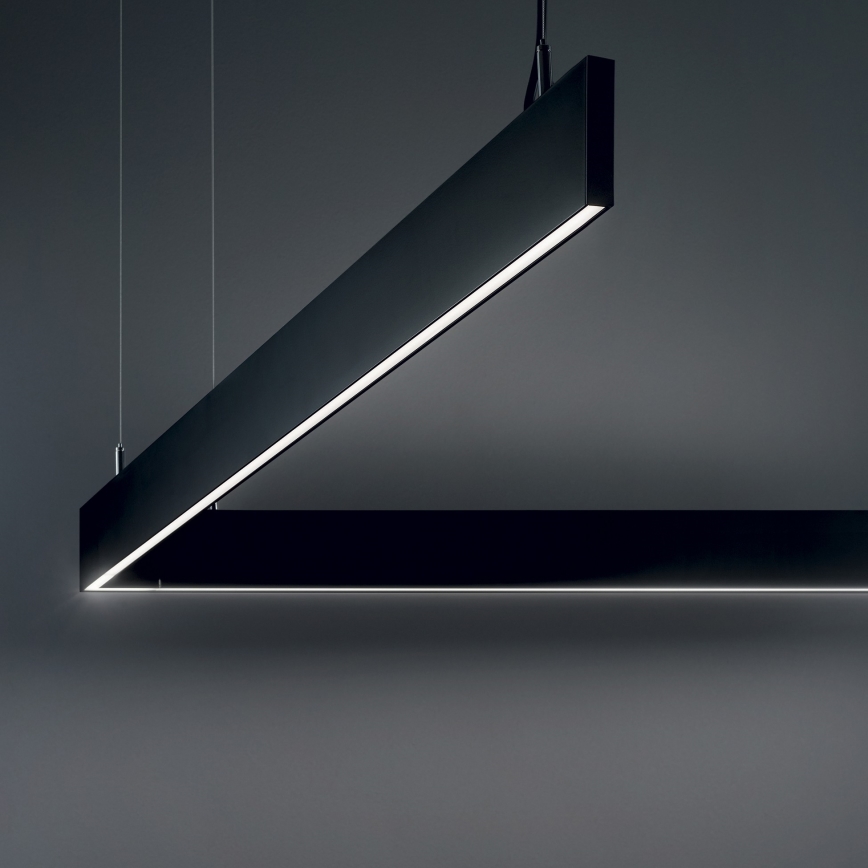 Ideal Lux - Lampadario LED a sospensione su cavo LINUS LED/32W/230V 4000K CRI 90 120 cm nero