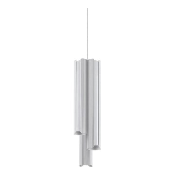 Ideal Lux - lampadario LED dimmerabile a sospensione con cavo DORICA 3xLED/9W/230V CRI 90 Ø 9,5 cm bianco