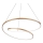 Ideal Lux - Lampadario LED dimmerabile a sospensione con cavo OZ LED/48W/230V Ø 60 cm CRI 90, dorato