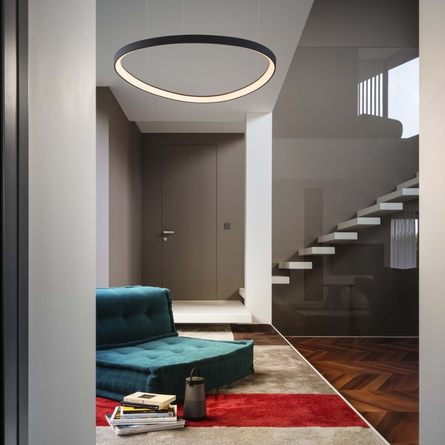Ideal Lux - Lampadario LED sospeso con cavo GEMINI LED/47W/230V 2700K Ø 61 cm CRI 90 nero
