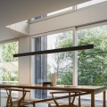 Ideal Lux - Lampadario sospeso a cavo LINUS LED/32W/230V 3000K CRI 90 120 cm nero