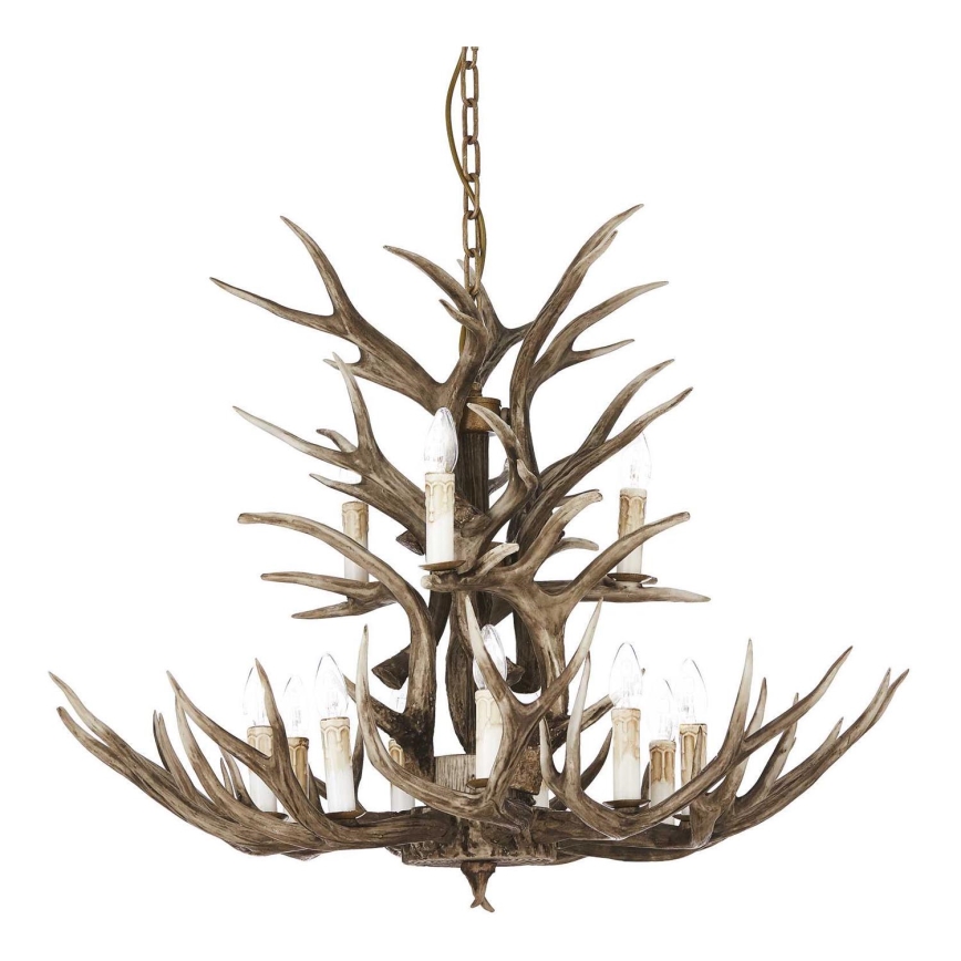 Ideal Lux – Lampadario su catena CHALET 12×E14/40W/230V