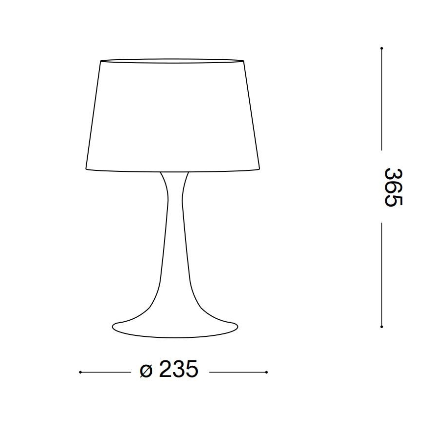 Ideal Lux - Lampe de table 1xE27/60W/230V