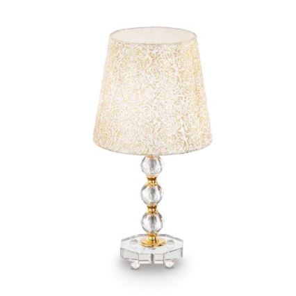 Ideal Lux - Lampe de table en cristal QUEEN 1xE27/60W/230V doré