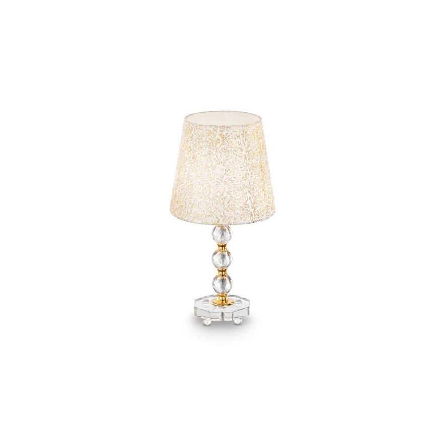 Ideal Lux - Lampe de table en cristal QUEEN 1xE27/60W/230V doré