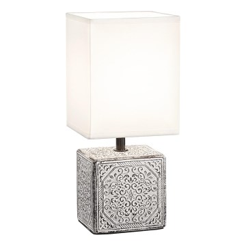 Ideal Lux - Lampe de table KALI 1xE14/40W/230V blanc/gris