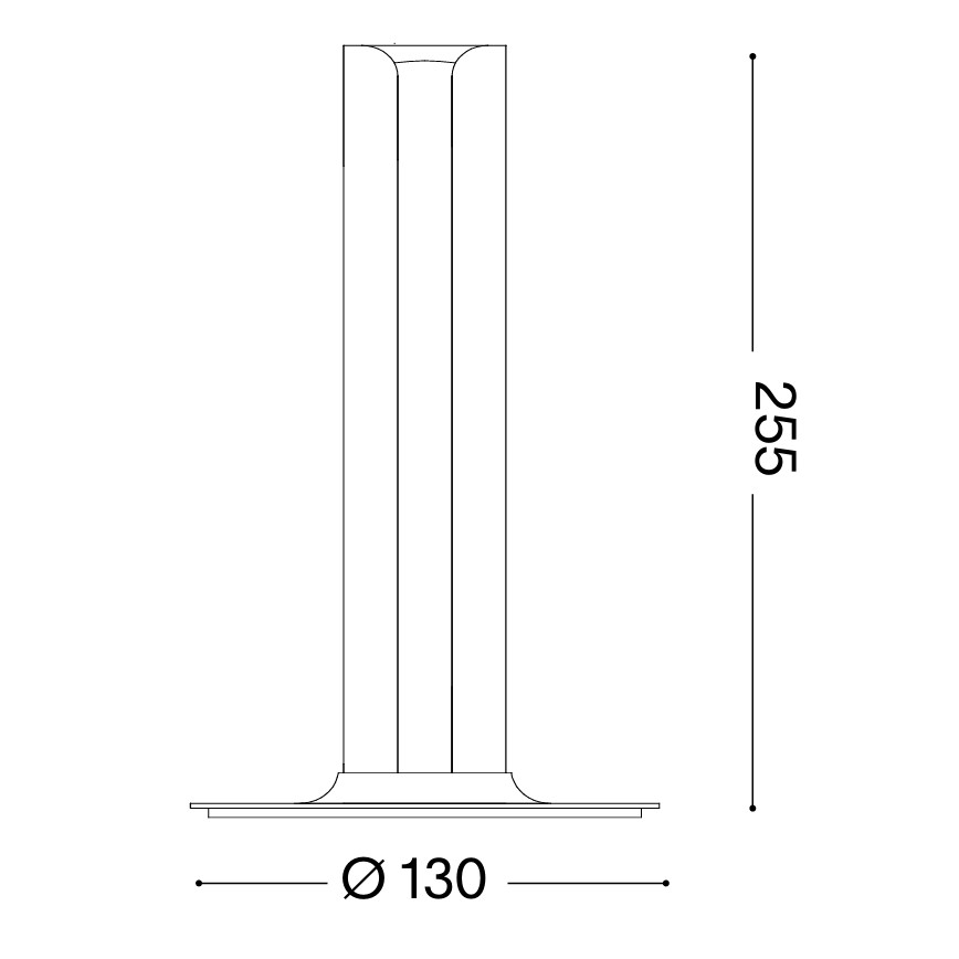 Ideal Lux - Lampe de table LED dimmable DORICA LED/8W/230V IRC 90 blanc