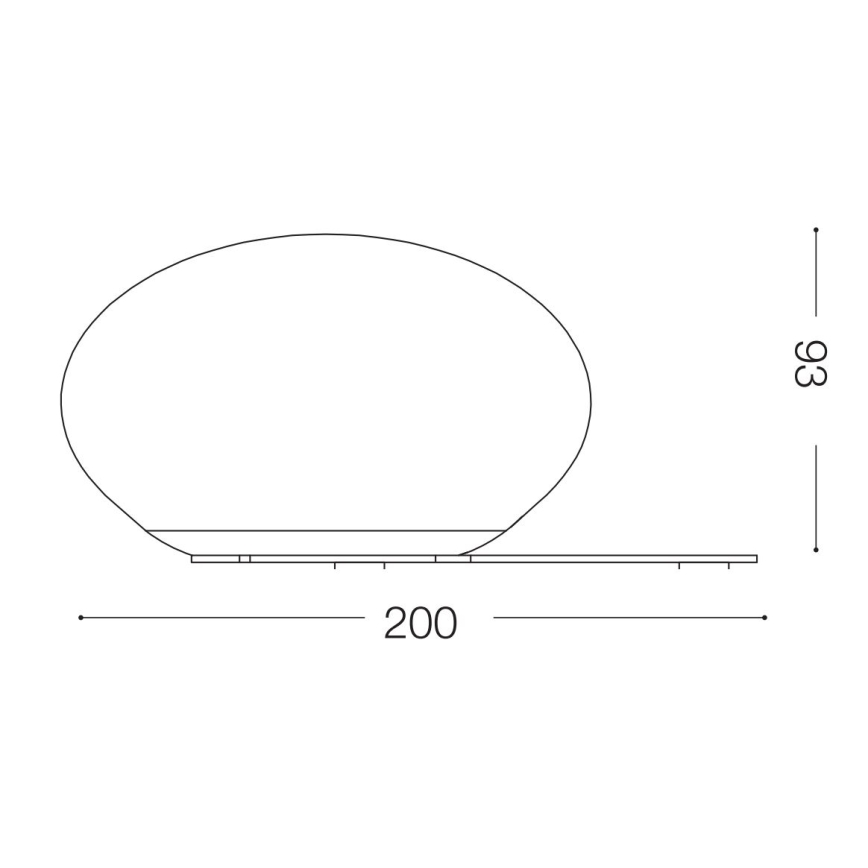 Ideal Lux - Lampe de table LED NINFEA 1xGX53/9W/230V blanc