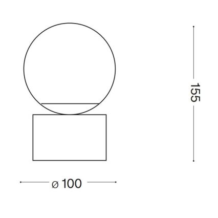 Ideal Lux - Lampe de table LED PERLAGE 1xG9/3W/230V doré/blanc