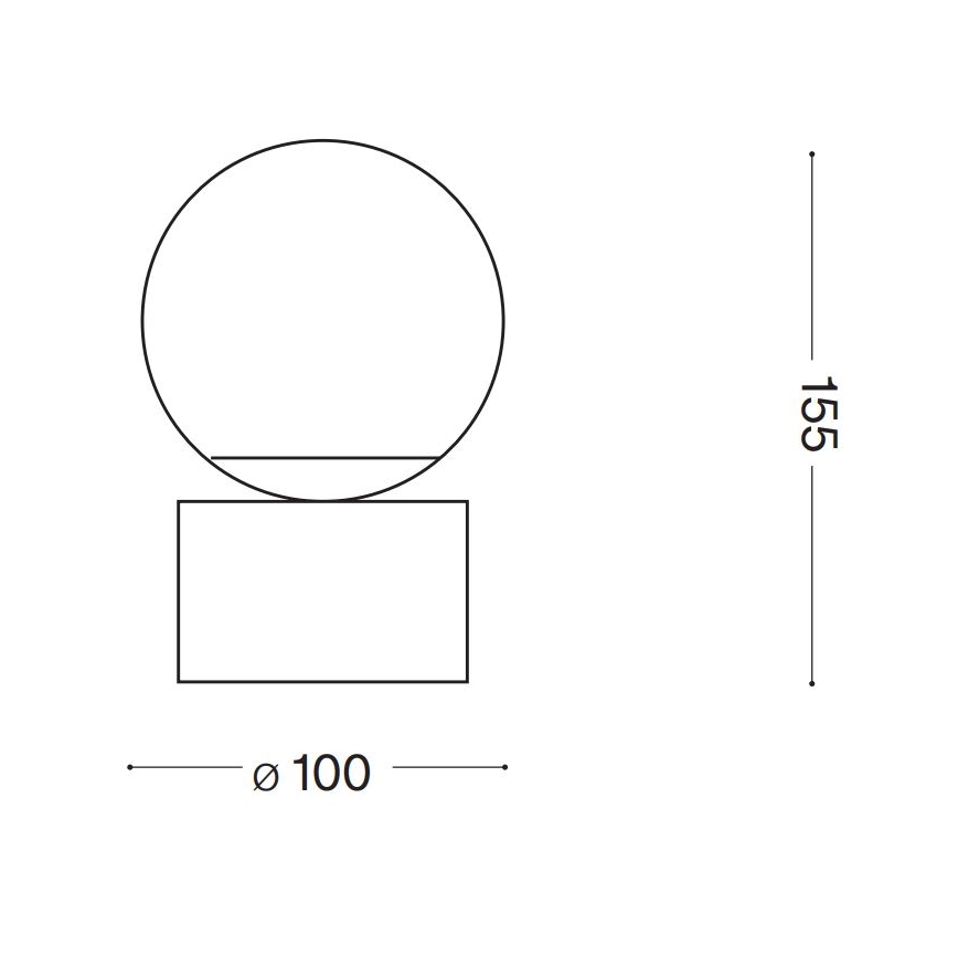 Ideal Lux - Lampe de table LED PERLAGE 1xG9/3W/230V doré/blanc