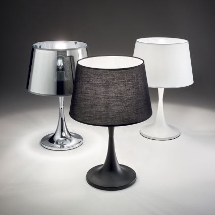 Ideal Lux - Lampe de table LONDON 1xE27/60W/230V noire