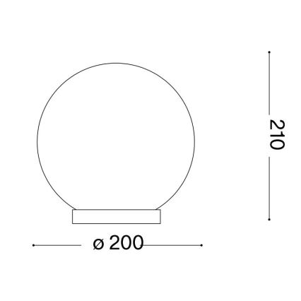 Ideal Lux - Lampe de table MAPA 1xE27/60W/230V blanc