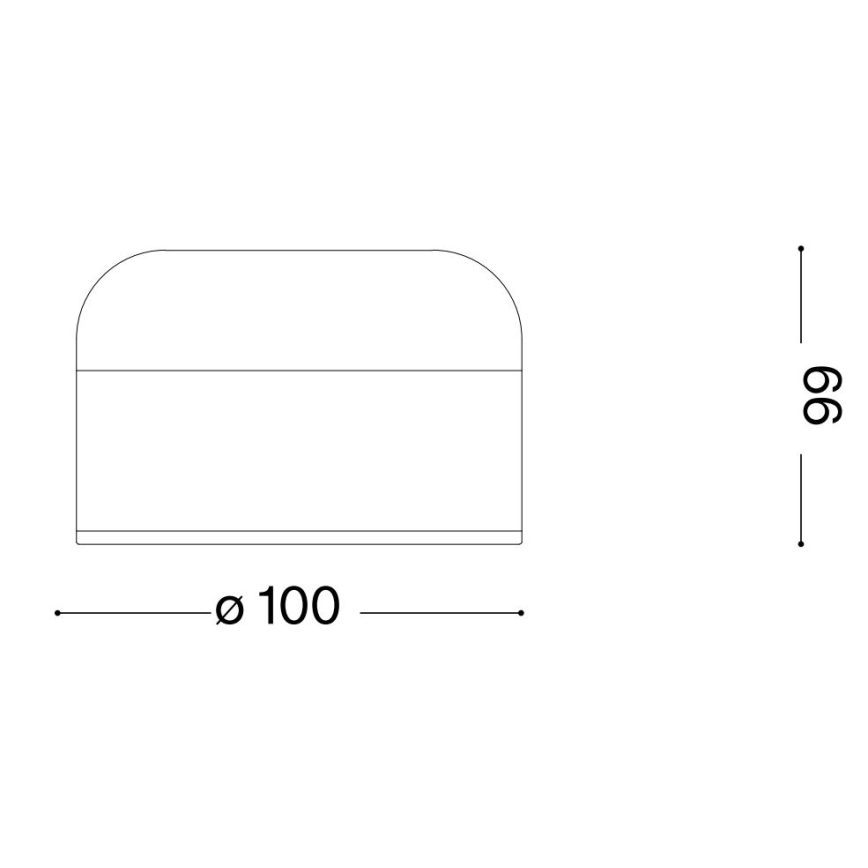 Ideal Lux - Lampe de table tactile à intensité variable MIGNON LED/5W/5V d. 10 cm CRI 90 blanc