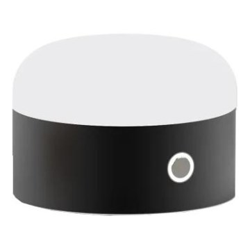 Ideal Lux - Lampe de table tactile à intensité variable MIGNON LED/5W/5V d. 10 cm CRI 90 noir