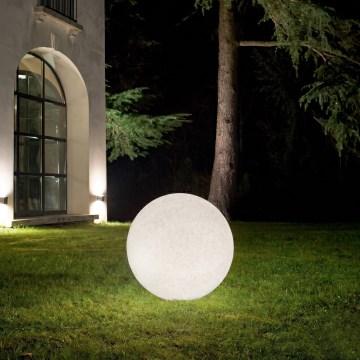 Ideal Lux - Lampe d'extérieur DORIS 1xE27/60W/230V Ø 30 cm IP44 grise