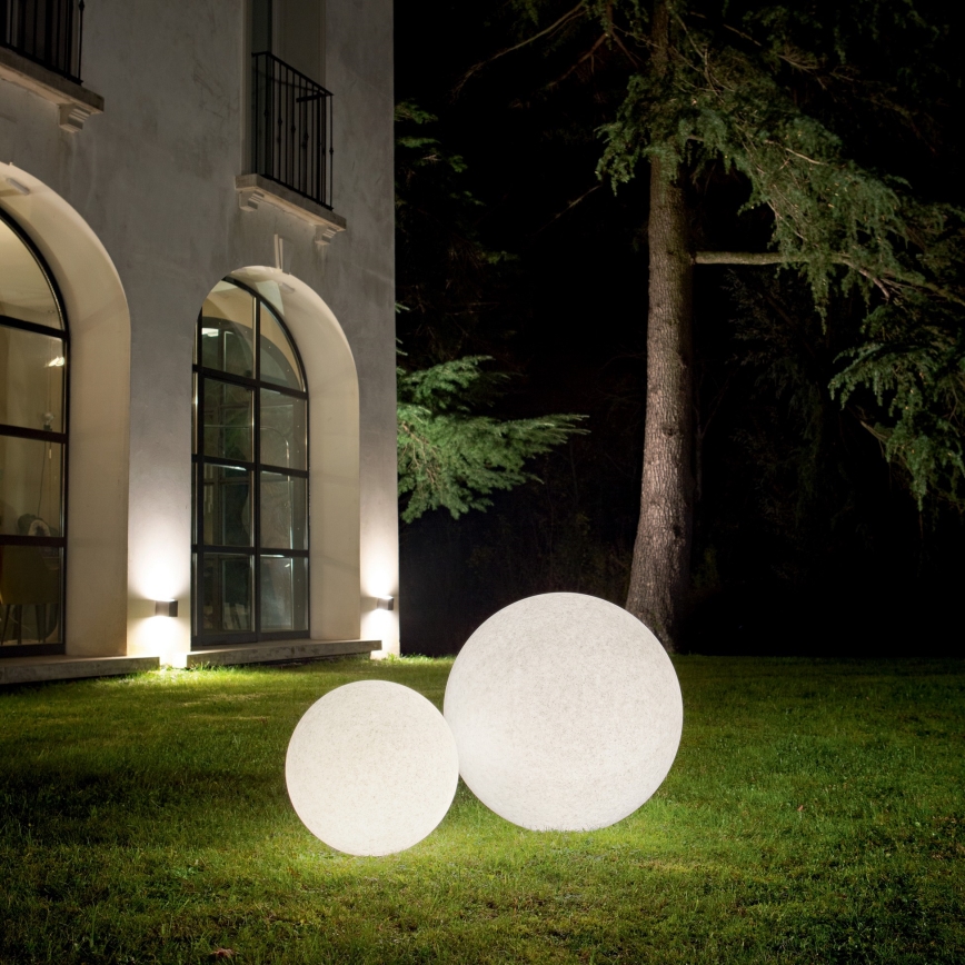 Ideal Lux - Lampe d'extérieur DORIS 1xE27/60W/230V Ø 30 cm IP44 grise
