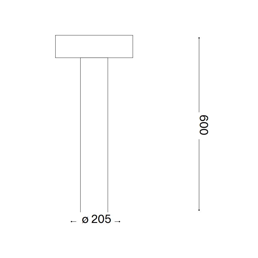 Ideal Lux - Lampe extérieure 4xG9/15W/230V 60 cm IP44 anthracite
