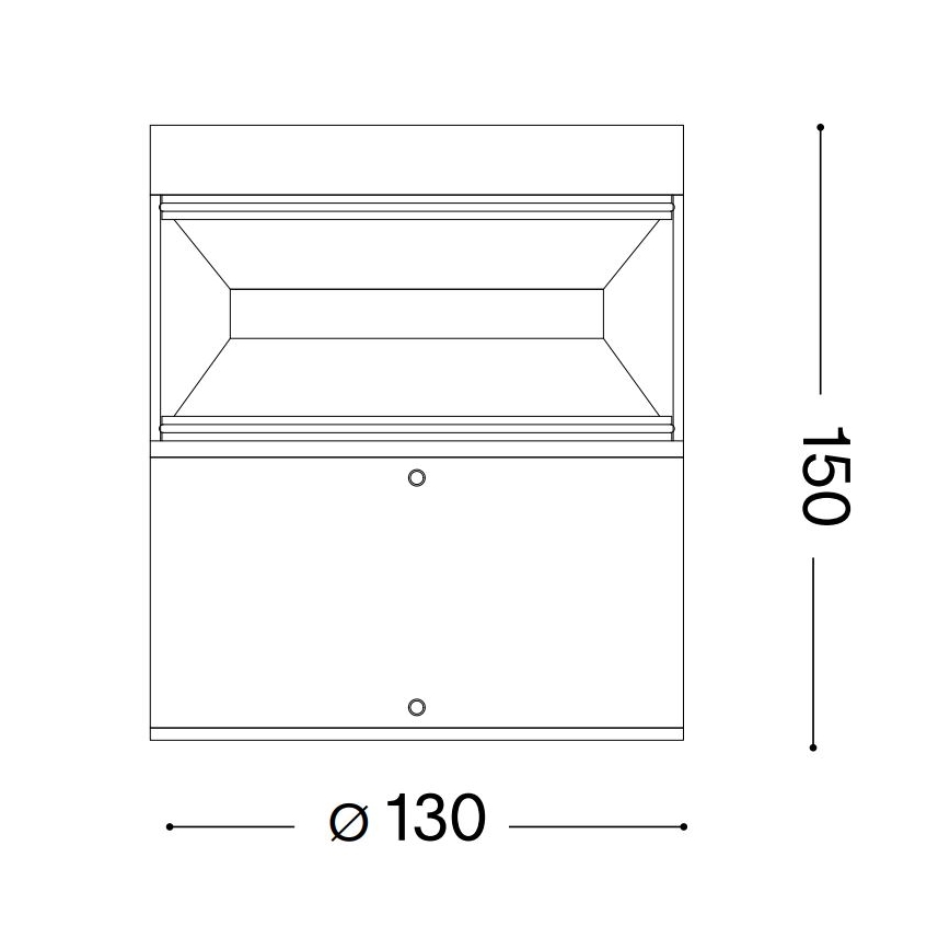 Ideal Lux - Lampe extérieure BOEING LED/14W/230V 15 cm CRI 90 IP65 noir