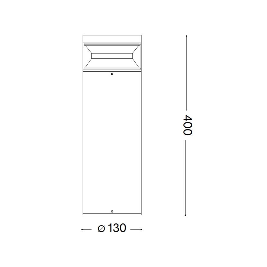 Ideal Lux - Lampe extérieure BOEING LED/14W/230V 40 cm CRI 90 IP65 noir