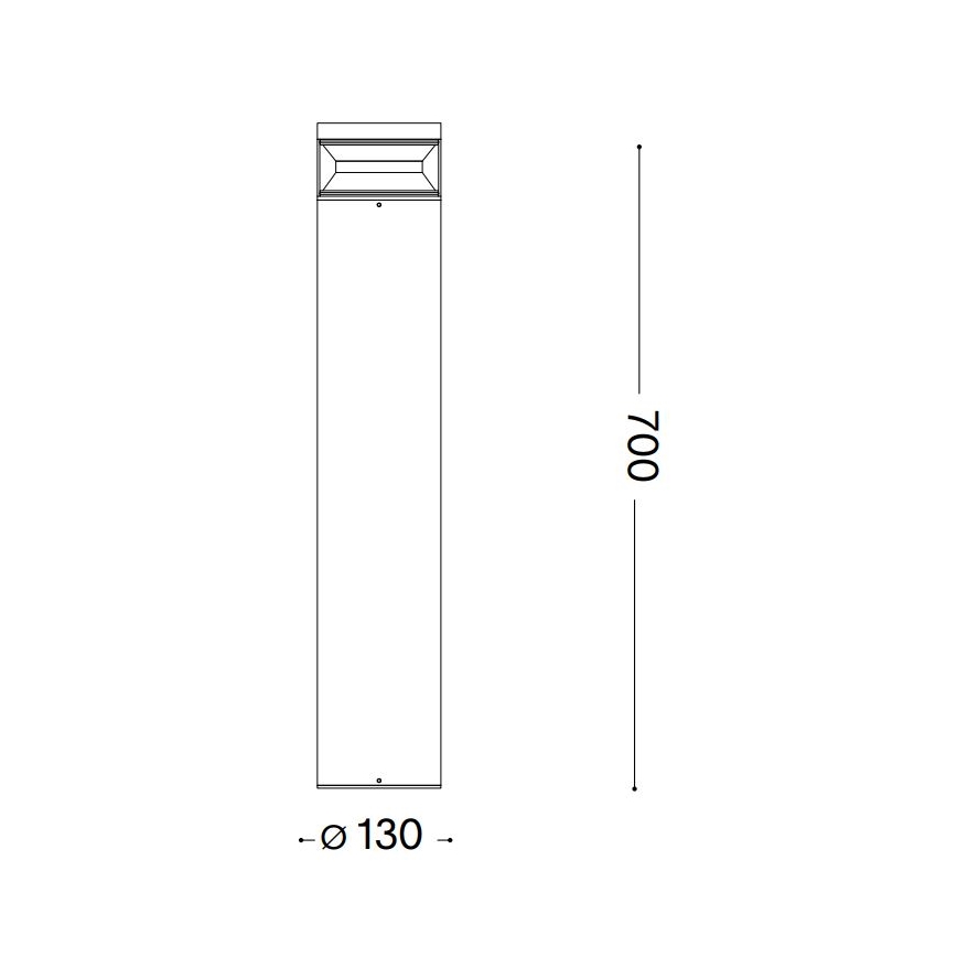 Ideal Lux - Lampe extérieure BOEING LED/14W/230V d. 70 cm CRI 90 IP65 anthracite