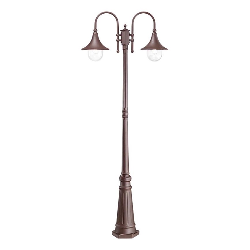 Ideal Lux - Lampe extérieure CIMA 2xE27/52W/230V 216 cm IP43 marron