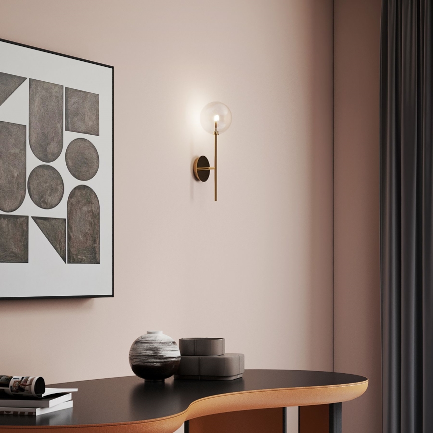Ideal Lux - Lampe murale LED EQUINOXE 1xG4/2W/230V laiton/transparent