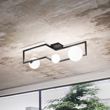 Ideal Lux - LED-Anbauleuchte ANGOLO 3xG9/3W/230V schwarz