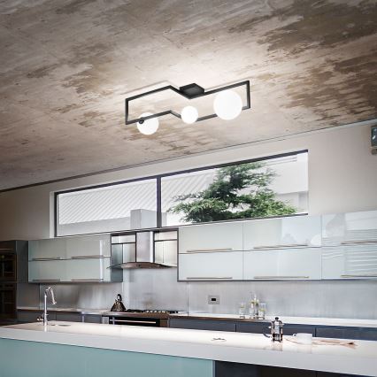 Ideal Lux - LED-Anbauleuchte ANGOLO 3xG9/3W/230V schwarz