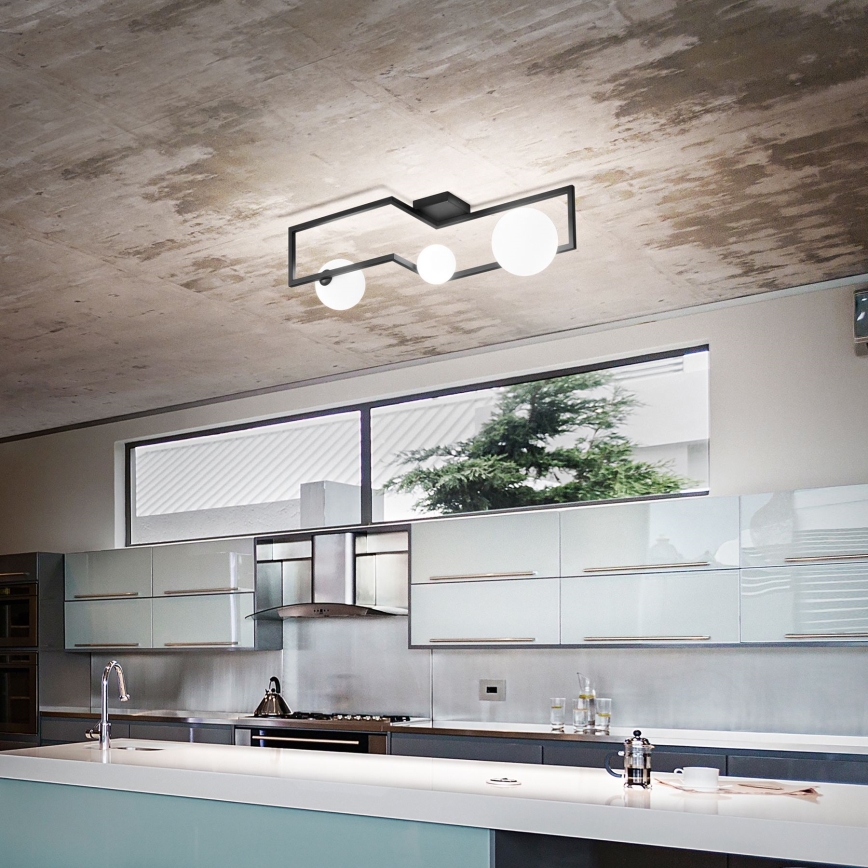 Ideal Lux - LED-Anbauleuchte ANGOLO 3xG9/3W/230V schwarz