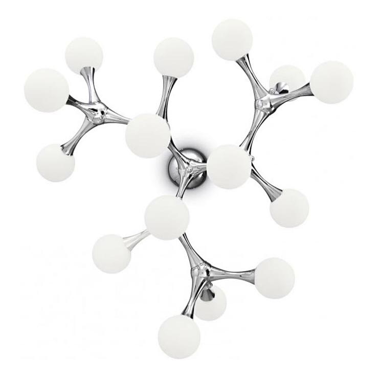 Ideal Lux - LED-Anbauleuchte NODINO 15xG9/15W/230V weiß