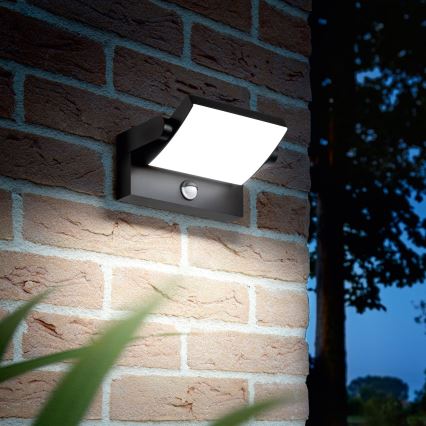Ideal Lux - LED Applique da esterno con sensore SWIPE LED/21W/230V CRI 90 IP54 nero
