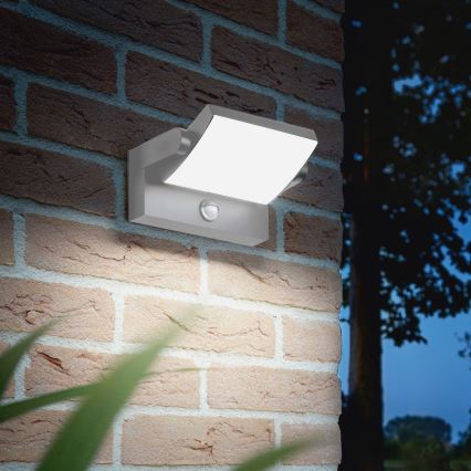 Ideal Lux - LED-Außenwandleuchte mit Sensor SWIPE LED/21W/230V CRI 90 IP54 weiß
