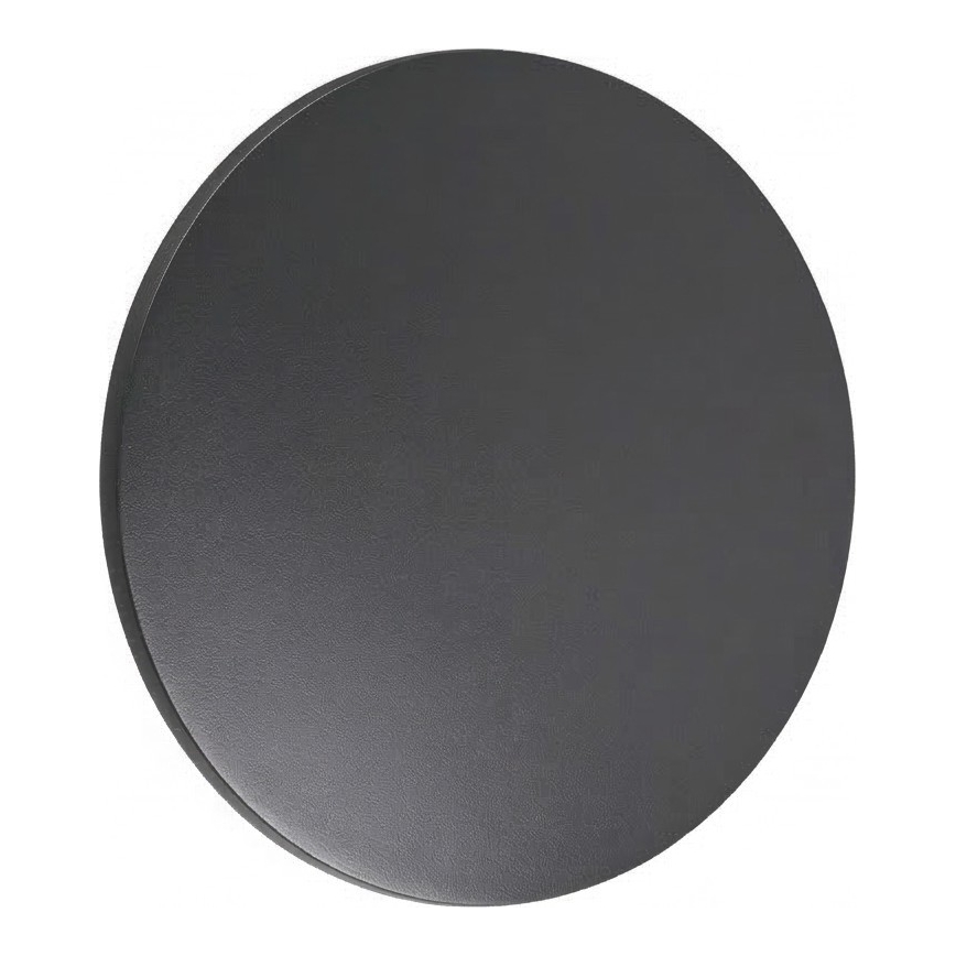 Ideal Lux - LED-Außenwandleuchte PUNTO, 9 W, 230 V, Ra 90, Ø 18 cm, IP54, Anthrazit