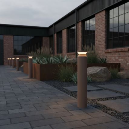 Ideal Lux - LED-Außenleuchte BOEING LED/14W/230V d 70 cm CRI 90 IP65 braun