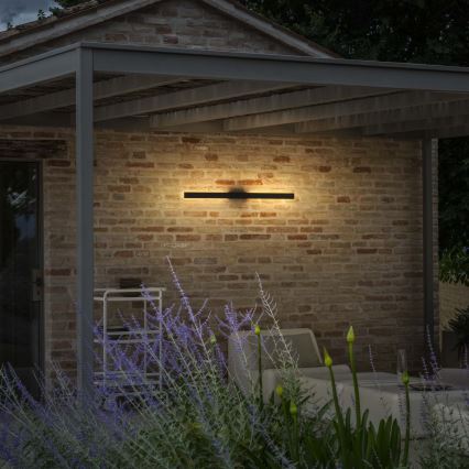 Ideal Lux - LED-Außenwandleuchte LINEA LED/23W/230V CRI 90 144 cm IP54 schwarz