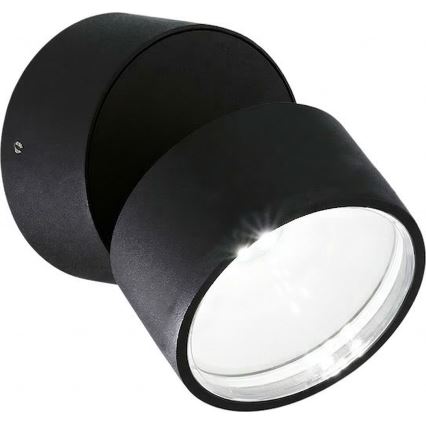 Ideal Lux - LED-Außenwandleuchte OMEGA LED/7W/230V CRI 90 IP54 schwarz