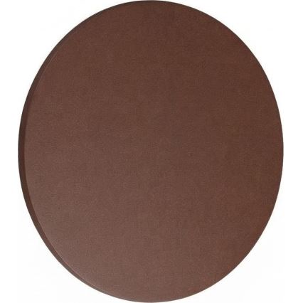 Ideal Lux - LED-Außenwandleuchte PUNTO LED/12W/230V CRI 90 Ø 24 cm IP54 braun