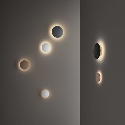 Ideal Lux - LED-Außenwandleuchte PUNTO LED/9W/230V CRI 90 Ø 18 cm IP54 braun