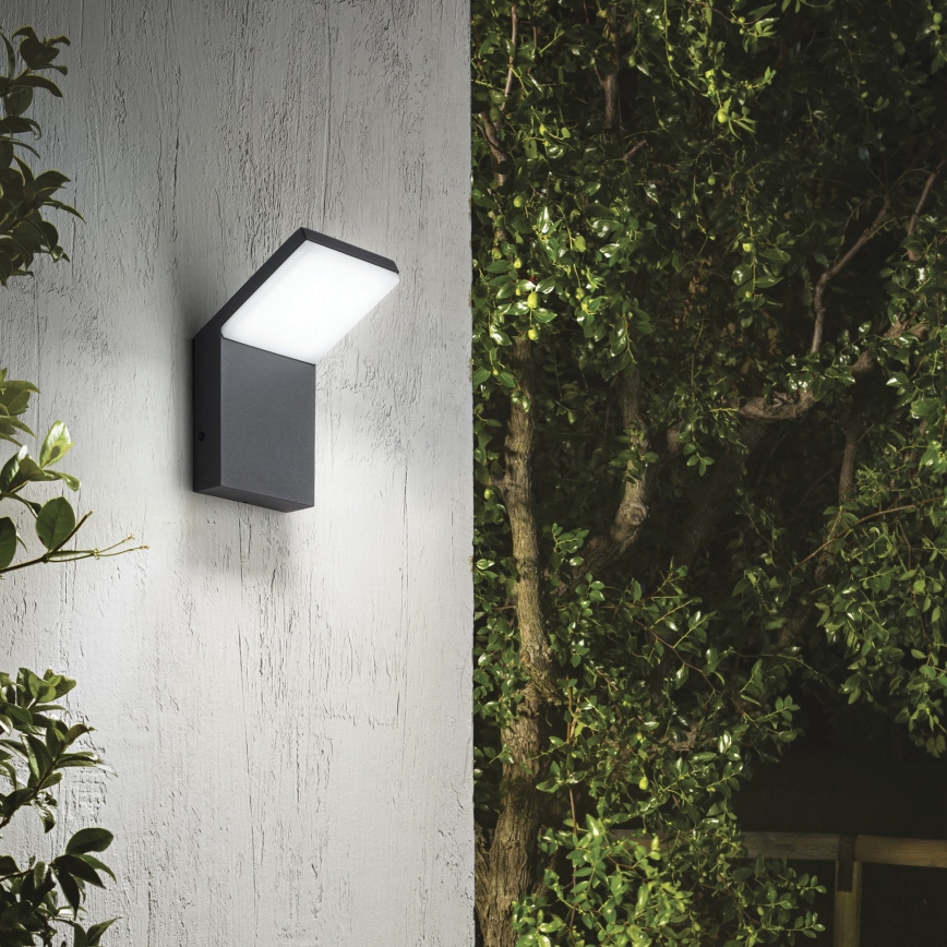 Ideal Lux - LED Außenwandleuchte STYLE LED/8,5W/230V 3000K CRI 90 IP54 schwarz