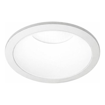 Ideal Lux - LED-Badezimmer-Einbaustrahler GAME TRIM LED/11W/230V 3000K CRI 90 Ø 8,5 cm IP65 weiß