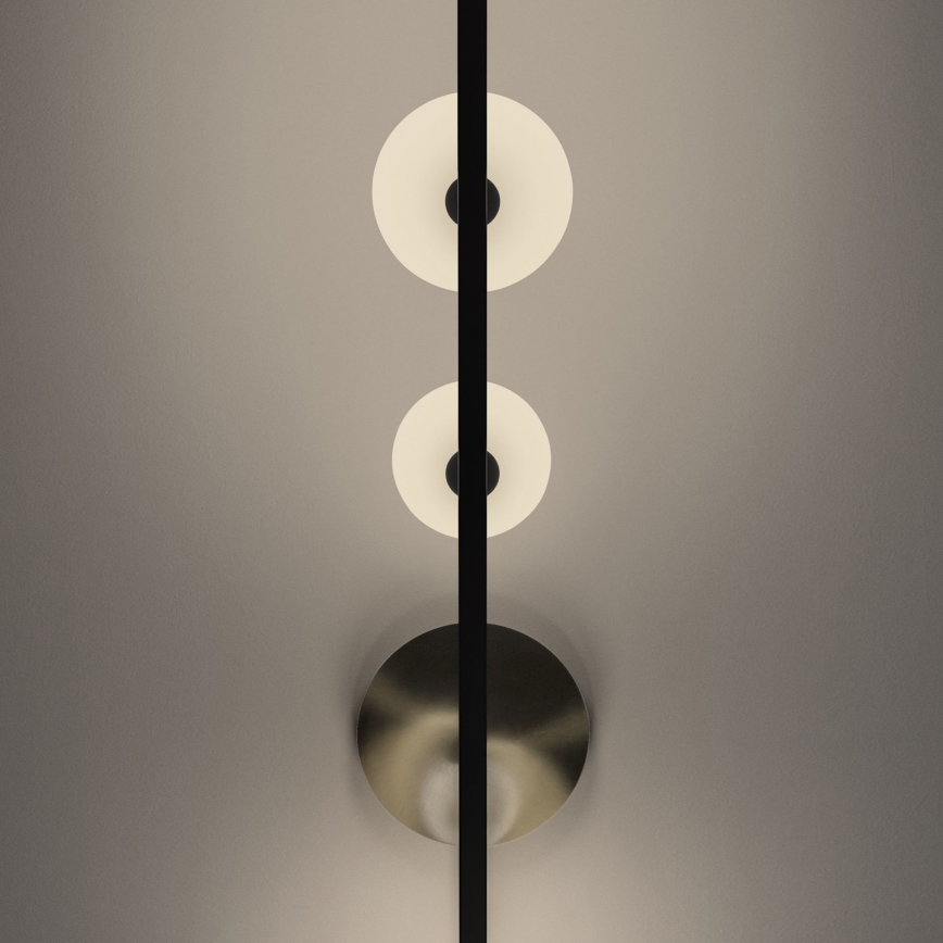 Ideal Lux - LED-Deckenleuchte an Stange BIRDS 5xG9/3W/230V schwarz/golden